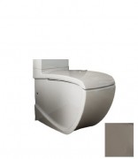 Чаша унитаза-компакта напольного Hidra Hi-Line 38х67,5 см санфаянс белый/серебро HI12 014 bianco/platino