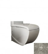 Чаша унитаза-компакта напольного Hidra Hi-Line 38х67,5 см санфаянс белый/серый HI12 100 ceppo di gre