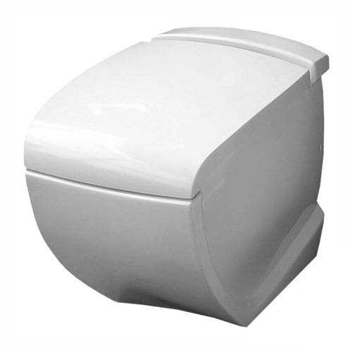 Унитаз напольный Hidra Hi-Line 38х54,5 см санфаянс белый глянцевый HI10 001 bianco lucido