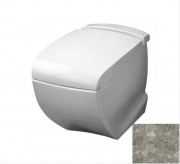 Унитаз напольный Hidra Hi-Line 38х54,5 см санфаянс белый/серый HI10 100 ceppo di gre