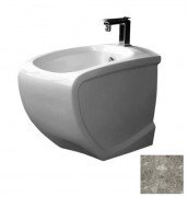 Біде підлогове Hidra Hi-Line 38х54,5 см санфаянс білий/сірий HI14 100 ceppo di gre