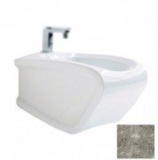 Біде підвісне Hidra Hi-Line 38х54,5 см санфаянс білий/сірий HIW14 100 ceppo di gre