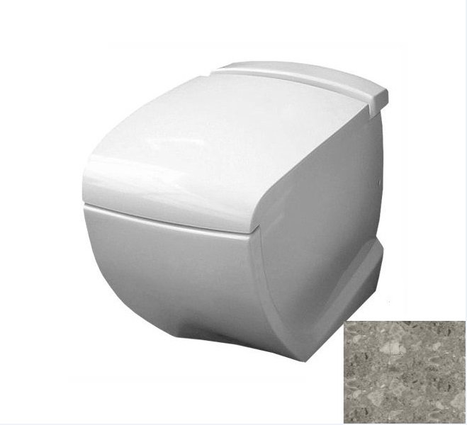 Унітаз підлоговий Hidra Hi-Line 38х54,5 см санфаянс білий/сірий HI10 100 ceppo di gre