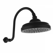 Верхний душ со стены GRB Hidromasaje 1866 с кронштейном черный 05045029
