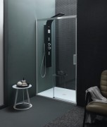 Душевая дверь Kolpa-San Montes TV/S 120/K-L 120х200 см левая профиль хром/прозрачное стекло 514450