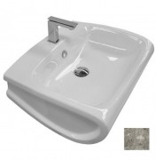 Раковина для ванної Hidra Hi-Line підвісна 65х51,5 см санфаянс білий/сірий HI19 100 ceppo di gre