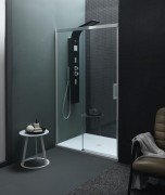 Душевая дверь Kolpa-San Montes TV/S 120/K-L 120х200 см левая профиль хром/прозрачное стекло 514450