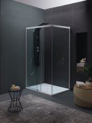 Душова кабіна Kolpa San Montes TK 140X80/K-L ліва профіль хром/прозоре скло 514390