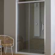 Душевая дверь Kolpa-San Pulsar TV2D/S 120/K-L 120х200 см левая профиль серебряный/прозрачное стекло 513010