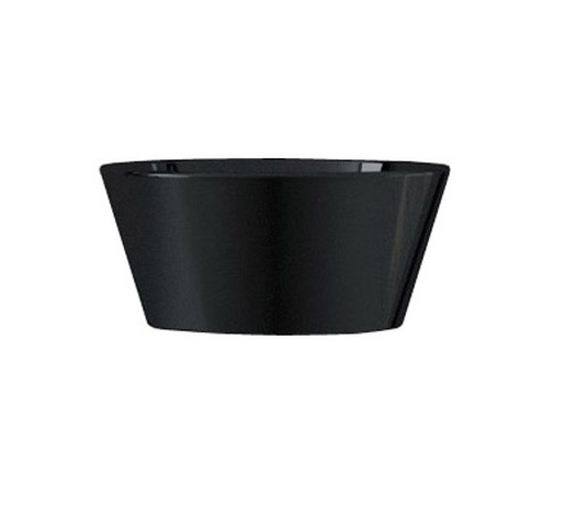 Раковина для ванної Hidra Wire накладна Ø43 см санфаянс чорний матовий W1 026 nero mat