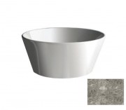 Раковина для ванной Hidra Wire накладная Ø43 см санфаянс серый мрамор W1 100 ceppo di gre