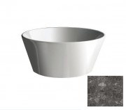 Раковина для ванної Hidra Wire накладна Ø43 см санфаянс темно-сірий мармур W1 99 ceppo di gre dark