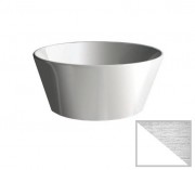 Раковина для ванной Hidra Wire накладная Ø43 см санфаянс белый/серебро W1 014 bianco/platino