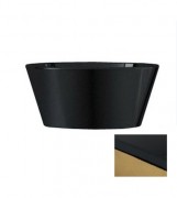 Раковина для ванної Hidra Wire накладна Ø43 см санфаянс чорний/золото W1 020 nero/oro