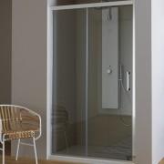 Душові двері Kolpa-San Pulsar TV2D/S 100/K-L 100х200 см ліва профіль срібний/прозоре скло 512990