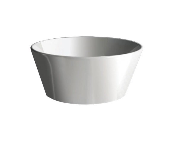 Раковина для ванной Hidra Wire накладная Ø43 см санфаянс белый глянцевый W1 001 bianco lucido