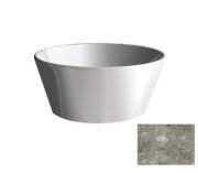 Раковина для ванной Hidra Wire накладная Ø43 см санфаянс серый мрамор W1 100 ceppo di gre