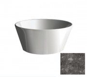 Раковина для ванної Hidra Wire накладна Ø43 см санфаянс темно-сірий мармур W1 99 ceppo di gre dark