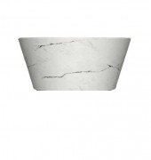 Раковина для ванної Hidra Wire накладна Ø43 см санфаянс білий матовий мармур W1 101 white matt marble