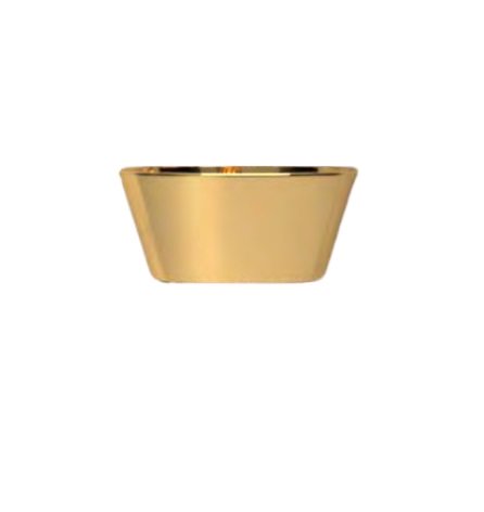 Раковина для ванної Hidra Wire накладна Ø43 см санфаянс білий/золото W1 013 bianco/oro