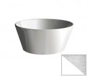 Раковина для ванної Hidra Wire накладна Ø43 см санфаянс білий/срібло W1 014 bianco/platino