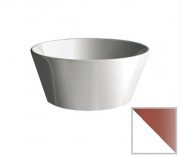 Раковина для ванной Hidra Wire накладная Ø43 см санфаянс белый/розовое золото W1 063 bianco/oro rosa