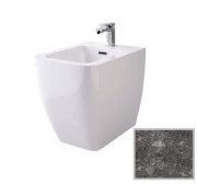 Біде підлогове Hidra Faster Kiub 36,5х54 см санфаянс темно-сірий мармур KI14 99 ceppo di gre dark