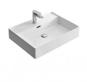 Раковина для ванной Hidra Faster Kiub 61х46 см санфаянс белый глянцевый KI60 001 bianco lucido