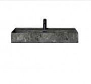 Раковина для ванной Hidra Faster Kiub 61х46 см санфаянс темно-серый мрамор KI60 99 ceppo di gre dark