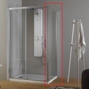 Стенка душевая Kolpa-San Pulsar TS 90/K 90х200 см профиль серебро/прозрачное стекло 513040