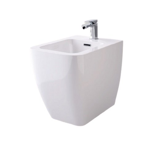 Біде підлогове Hidra Faster Kiub 36,5х54 см санфаянс білий глянцевий KI14 001 bianco lucido