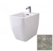 Біде підлогове Hidra Faster Kiub 36,5х54 см санфаянс сірий мармур KI14 100 ceppo di gre