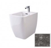 Біде підлогове Hidra Faster Kiub 36,5х54 см санфаянс темно-сірий мармур KI14 99 ceppo di gre dark