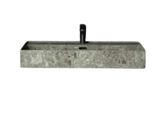 Раковина для ванної Hidra Faster Kiub 61х46 см санфаянс сірий мармур KI60 100 ceppo di gre