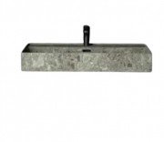 Раковина для ванной Hidra Faster Kiub 61х46 см санфаянс серый мрамор KI60 100 ceppo di gre