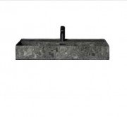 Раковина для ванной Hidra Faster Kiub 61х46 см санфаянс темно-серый мрамор KI60 99 ceppo di gre dark