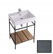 Консоль для раковины Hidra Faster Kiub 61х46 см темный бетон KSP60 112 cemento scuro