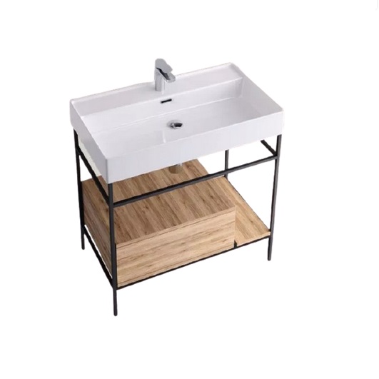 Консоль для раковины Hidra Faster Kiub 81х46 см дуб рустикаль KSCP80 110 rovere rustico