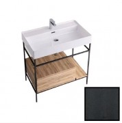 Консоль для раковины Hidra Faster Kiub 81х46 см черный матовый KSCP80 113 legno laccato nero matt