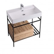 Консоль для раковины Hidra Faster Kiub 81х46 см дуб рустикаль KSCG80 110 rovere rustico