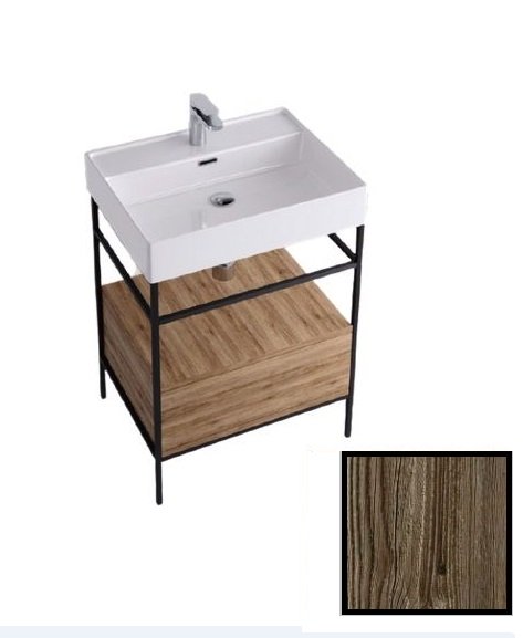 Консоль для раковини Hidra Faster Kiub 61х46 см темна ялина KSC60 111 abete scuro