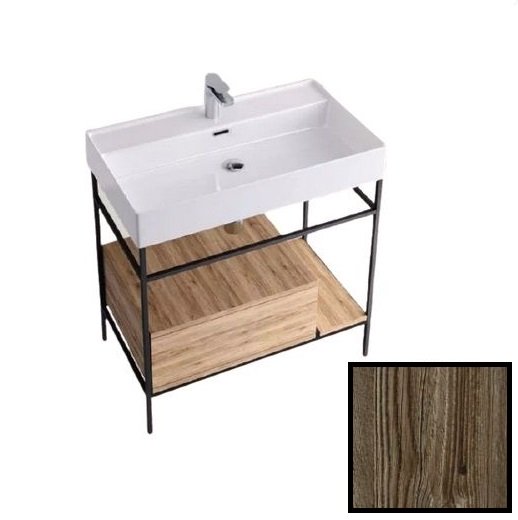 Консоль для раковины Hidra Faster Kiub 81х46 см темная ель KSCP80 111 abete scuro