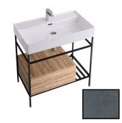Консоль для раковины Hidra Faster Kiub 81х46 см темный бетон KSCG80 112 cemento scuro
