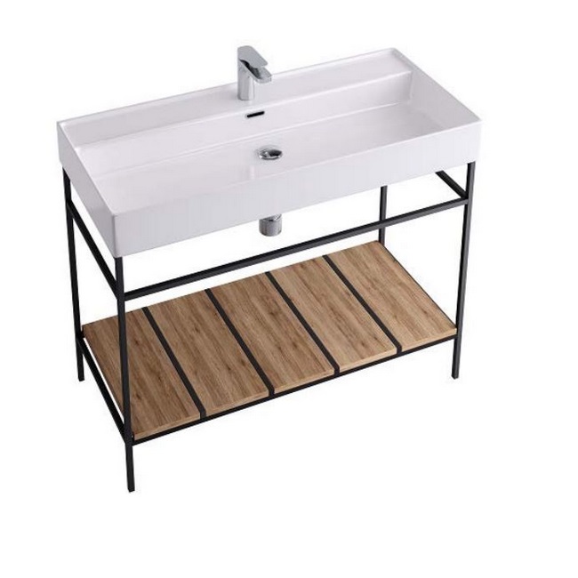 Консоль для раковины Hidra Faster Kiub 101х46 см дуб рустикаль KSP100 110 rovere rustico