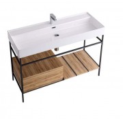 Консоль для раковины Hidra Faster Kiub 121х46 см дуб рустикаль KSCP120 110 rovere rustico