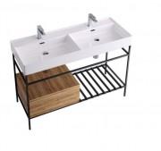 Консоль для раковини Hidra Faster Kiub 121х46 см дуб рустикаль KSCG120 110 rovere rustico