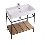 Консоль для раковины Hidra Faster Kiub 81х46 см дуб рустикаль KSP80 110 rovere rustico