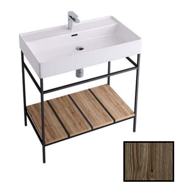 Консоль для раковины Hidra Faster Kiub 81х46 см темная ель KSP80 111 abete scuro