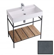 Консоль для раковины Hidra Faster Kiub 81х46 см темный бетон KSP80 112 cemento scuro