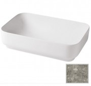 Раковина для ванной Hidra Gio Evolution 60,5х40 см санфаянс серый мрамор G40E 100 ceppo di gre